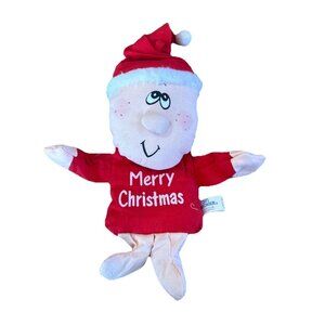 Vintage Dan Brechner Plush Christmas Santa Merry Christmas Doll